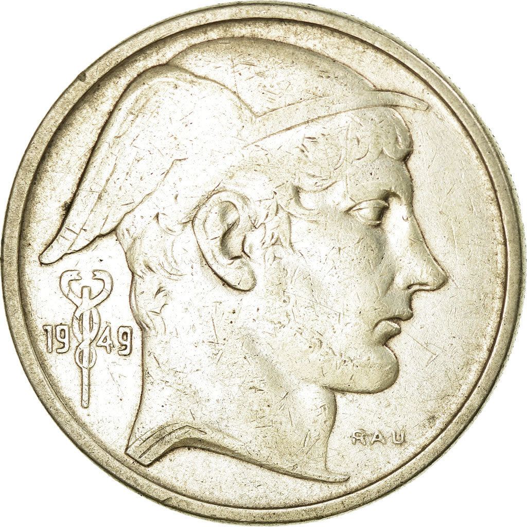 Moneta, Belgio, 50 Francs, 50 Frank, 1949, BB, Argento, KM:136.1