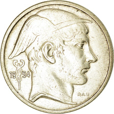 Coin, Belgium, 50 Francs, 50 Frank, 1954, EF(40-45), Silver, KM:137