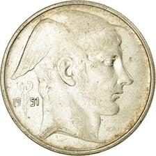 Coin, Belgium, 20 Francs, 20 Frank, 1951, EF(40-45), Silver, KM:141.1