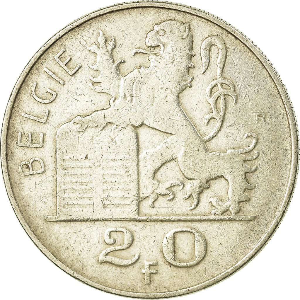 Coin, Belgium, 20 Francs, 20 Frank, 1951, EF(40-45), Silver, KM:141.1