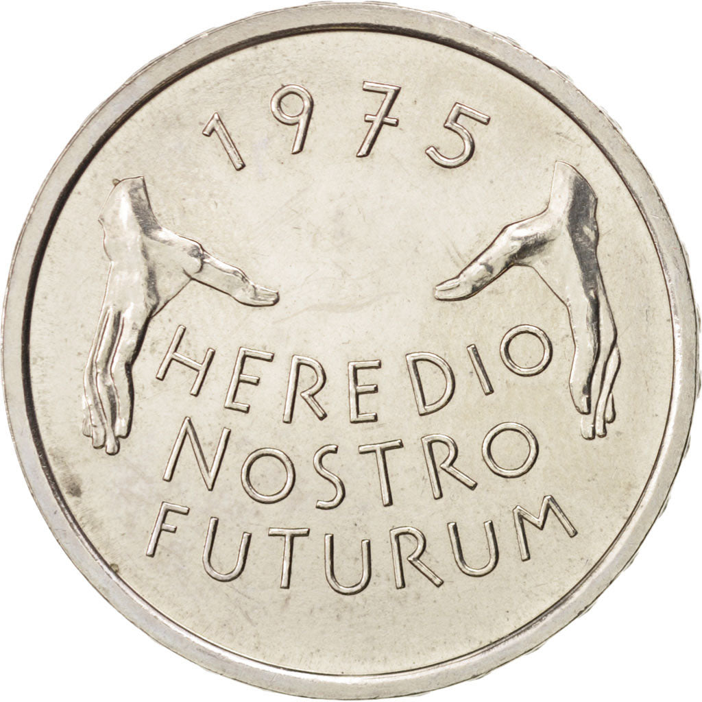 Münze, Schweiz, 5 Francs, 1975, UNZ, Copper-nickel, KM:53