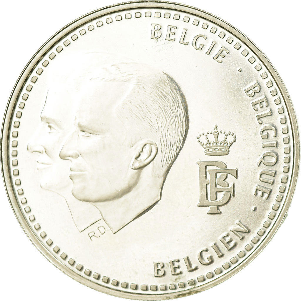 Coin, Belgium, 250 Francs, 250 Frank, 1996, AU(50-53), Silver, KM:202