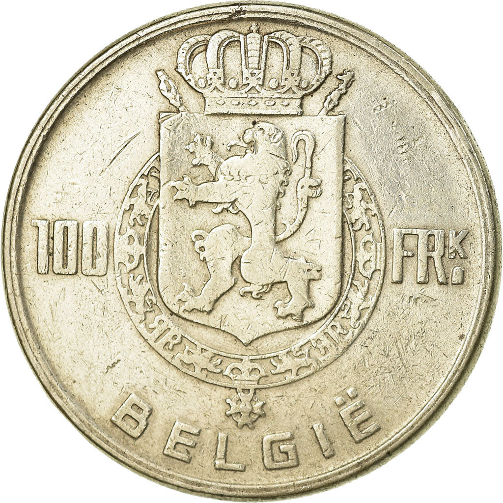 Coin, Belgium, 100 Francs, 100 Frank, 1951, EF(40-45), Silver, KM:139.1