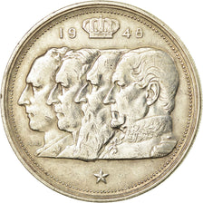 Coin, Belgium, 100 Francs, 100 Frank, 1948, AU(50-53), Silver, KM:138.1