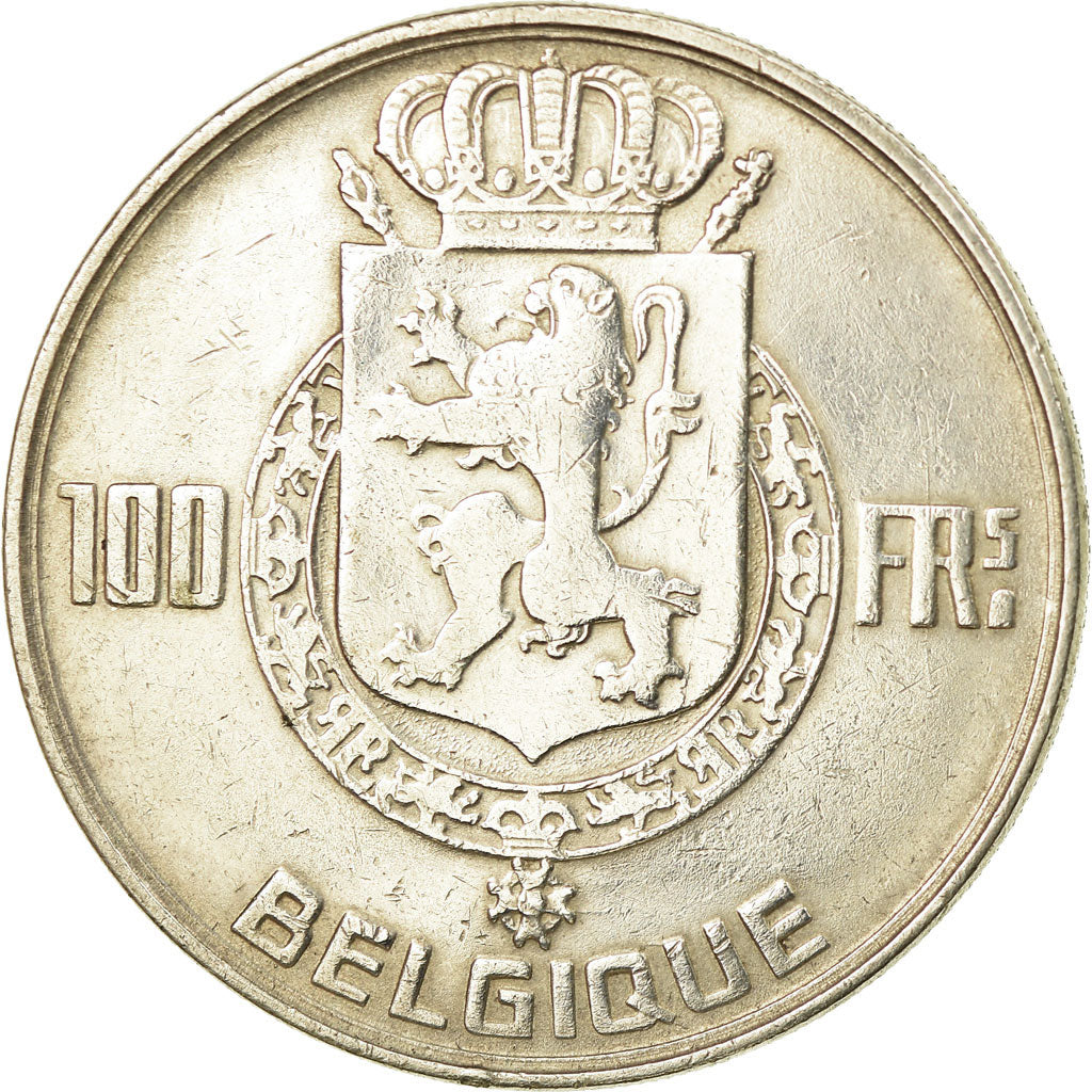 Coin, Belgium, 100 Francs, 100 Frank, 1948, AU(50-53), Silver, KM:138.1