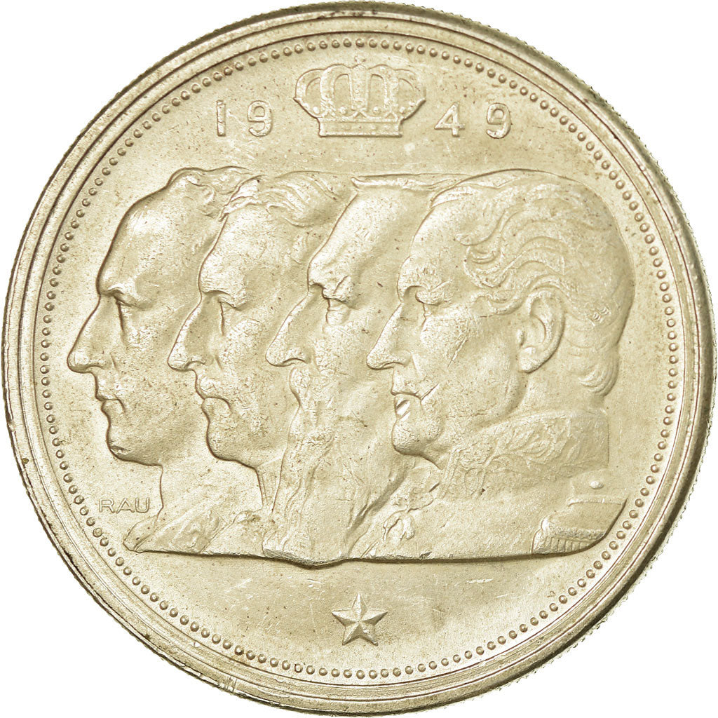 Moneta, Belgio, 100 Francs, 100 Frank, 1949, BB+, Argento, KM:139.1