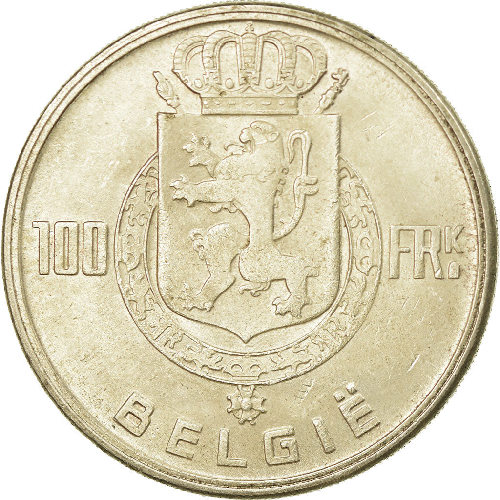 Moneta, Belgio, 100 Francs, 100 Frank, 1949, BB+, Argento, KM:139.1