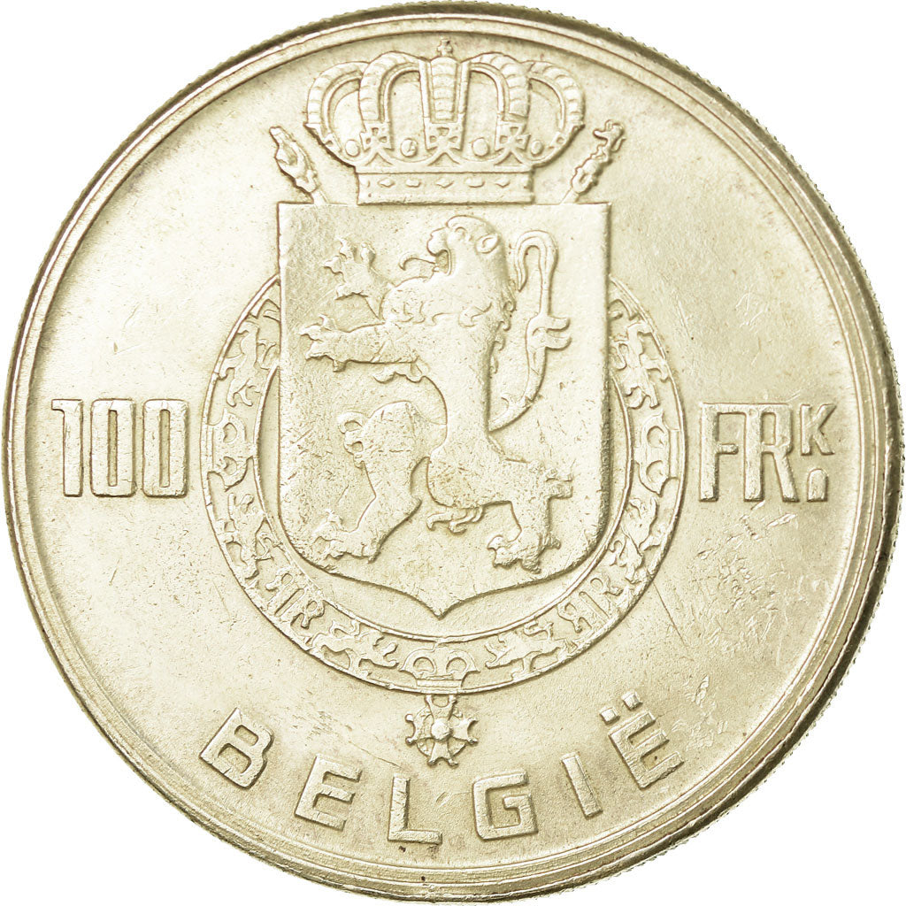 Monnaie, Belgique, 100 Francs, 100 Frank, 1949, TTB+, Argent, KM:139.1