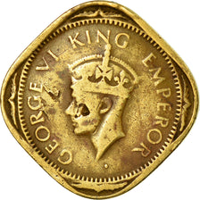 Monnaie, INDIA-BRITISH, George VI, 2 Annas, 1943, TB+, Nickel-brass, KM:541a