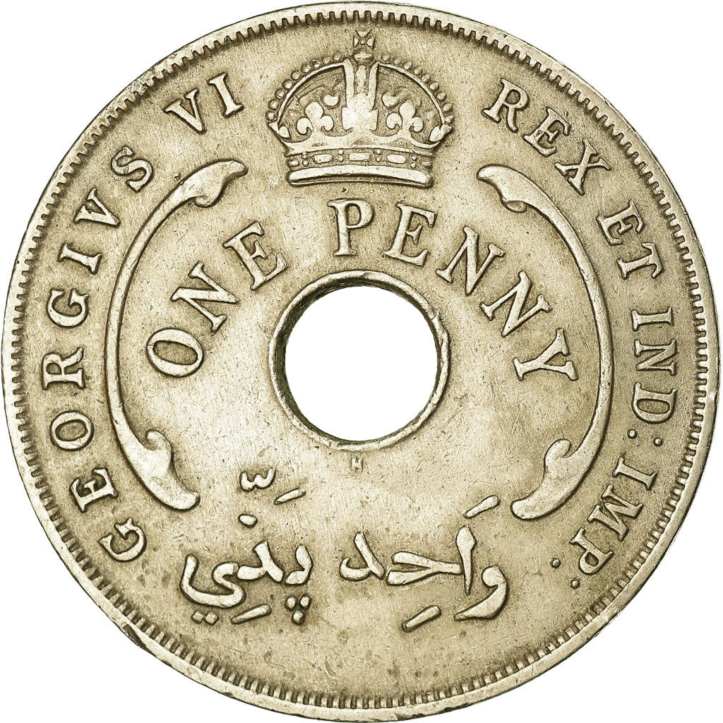Moneta, AFRICA OCCIDENTALE BRITANNICA, George VI, Penny, 1937, Heaton, BB
