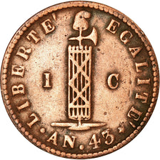 Moneda, Haití, Centime, 1846, BC+, Cobre, KM:25.2