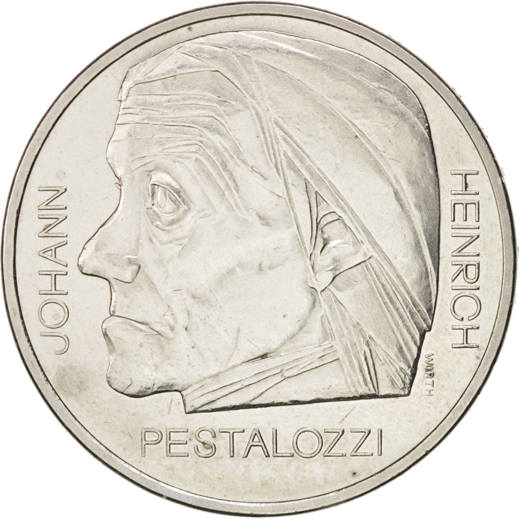 Svizzera, 5 Francs, 1977, SPL-, Rame-nichel, KM:55