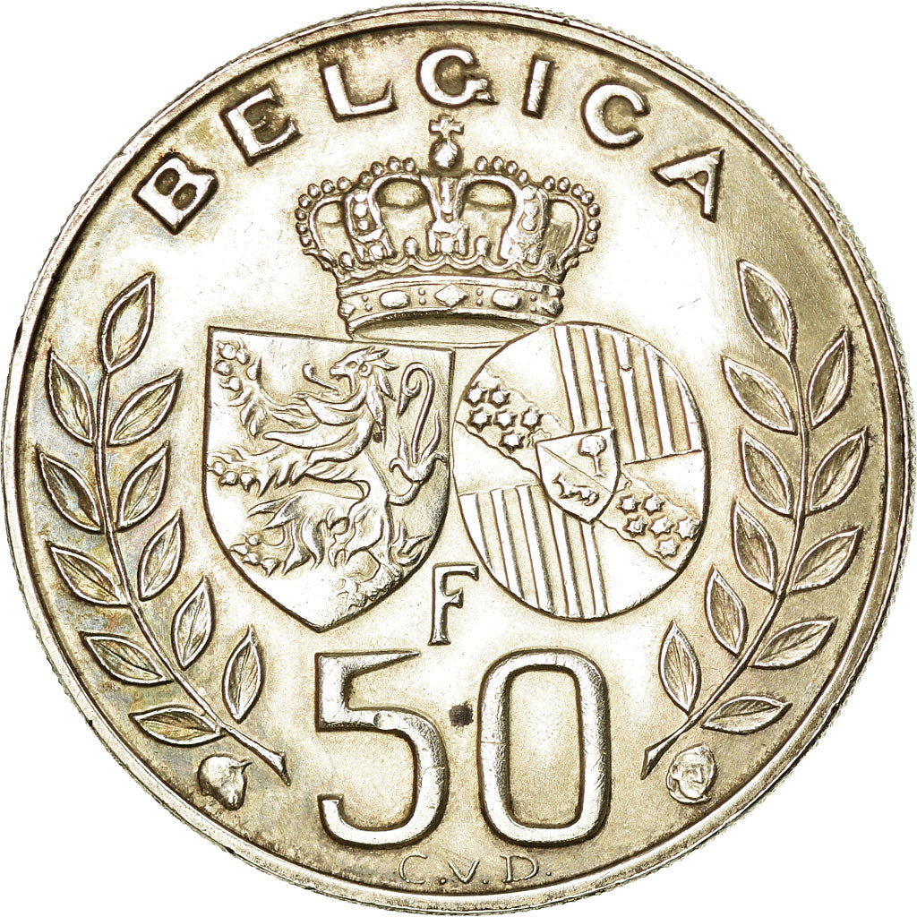 Monnaie, Belgique, 50 Francs, 50 Frank, 1960, TTB+, Argent, KM:152.1