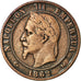 Münze, Frankreich, Napoleon III, 10 Centimes, 1862, Bordeaux, S+