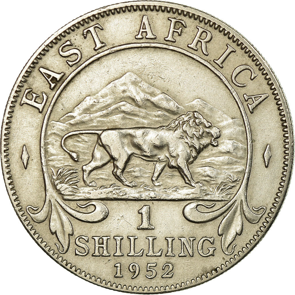 Moneda, ESTE DE ÁFRICA, George VI, Shilling, 1952, MBC+, Cobre - níquel, KM:31