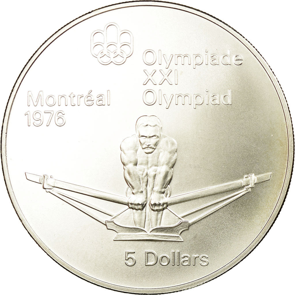 Coin, Canada, Elizabeth II, 5 Dollars, 1974, Royal Canadian Mint, Ottawa, MS 63