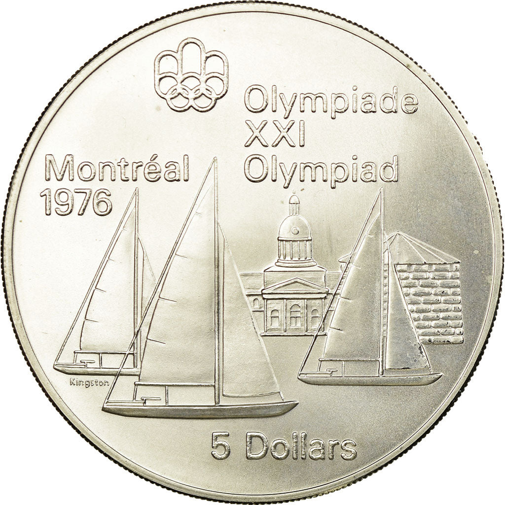 Coin, Canada, Elizabeth II, 5 Dollars, 1973, Royal Canadian Mint, Ottawa, MS 63