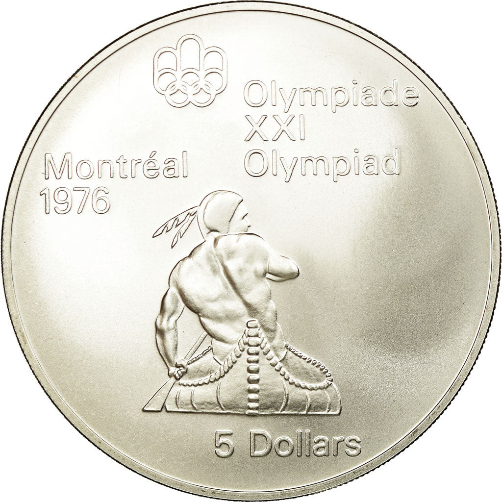 Coin, Canada, Elizabeth II, 5 Dollars, 1974, Royal Canadian Mint, Ottawa, MS 63