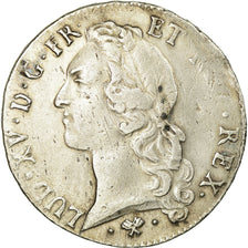 Munten, Frankrijk, Louis XV, Écu au bandeau, 1763, Bayonne, FR+, Zilver