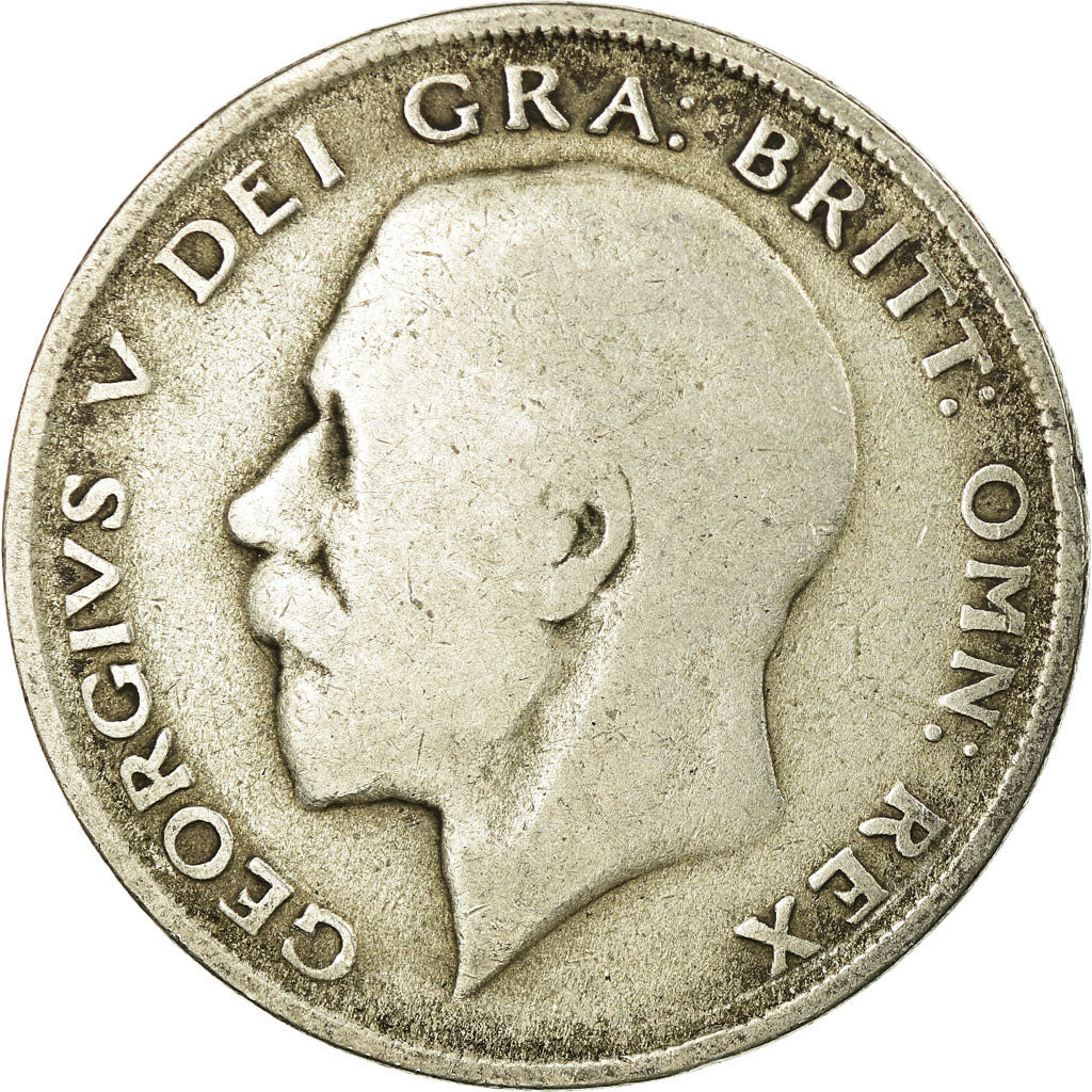 Moneta, Gran Bretagna, George V, 1/2 Crown, 1922, B+, Argento, KM:818.2