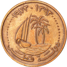 QATAR, 5 Dirhams, 1973, KM #3, AU(50-53), Bronze, 22, 3.79