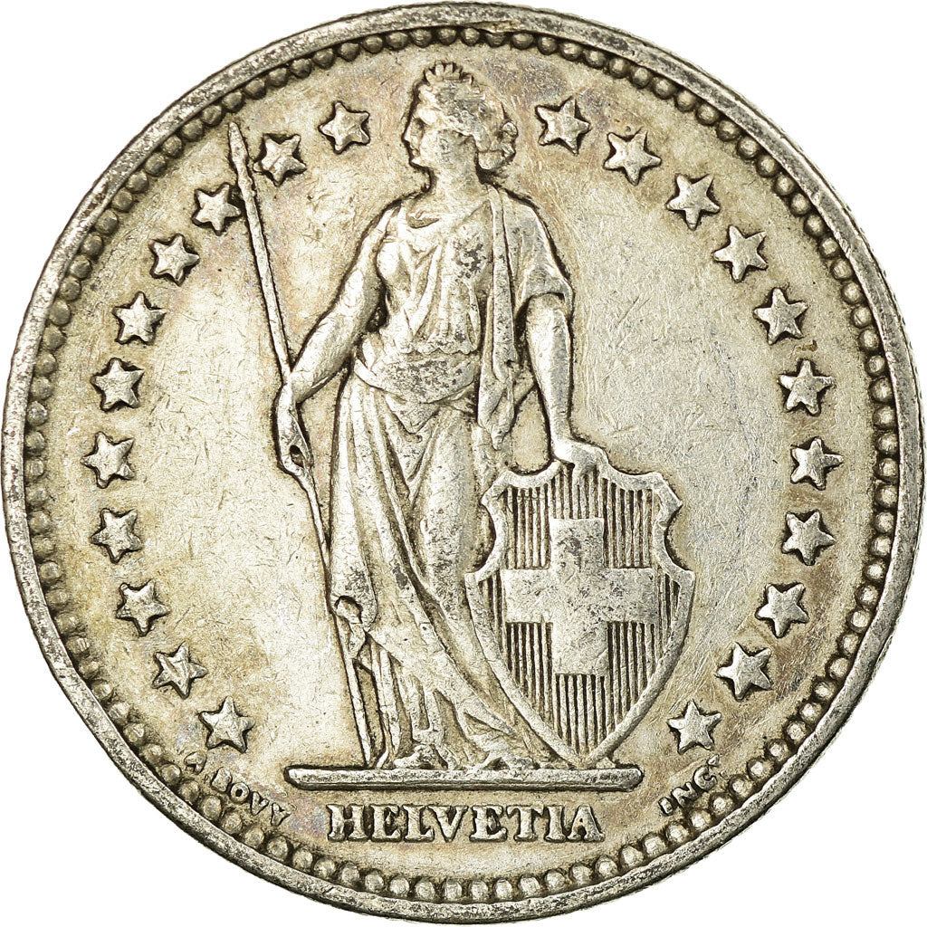 Coin, Switzerland, 2 Francs, 1906, Bern, EF(40-45), Silver, KM:21