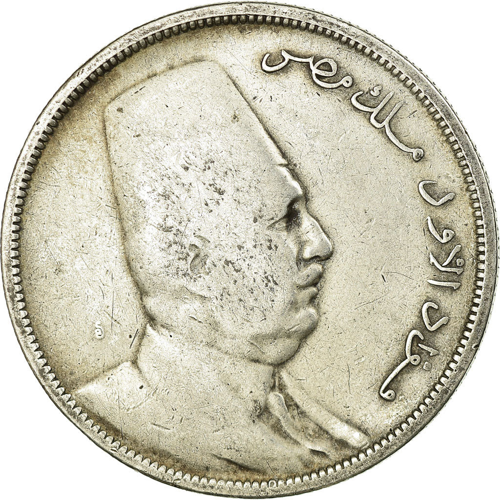 Coin, Egypt, Fuad I, 10 Piastres, 1923, VF(20-25), Silver, KM:337