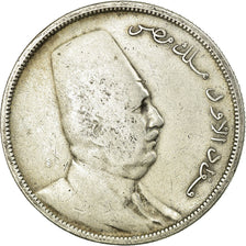 Coin, Egypt, Fuad I, 10 Piastres, 1923, VF(20-25), Silver, KM:337