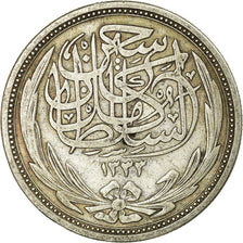 Münze, Ägypten, Hussein Kamil, 10 Piastres, 1917, SS, Silber, KM:319
