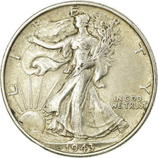 Münze, Vereinigte Staaten, Walking Liberty Half Dollar, 1943, Philadelphia, SS