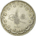 Coin, Turkey, Muhammad V, 20 Kurush, 1917, Qustantiniyah, EF(40-45), Silver