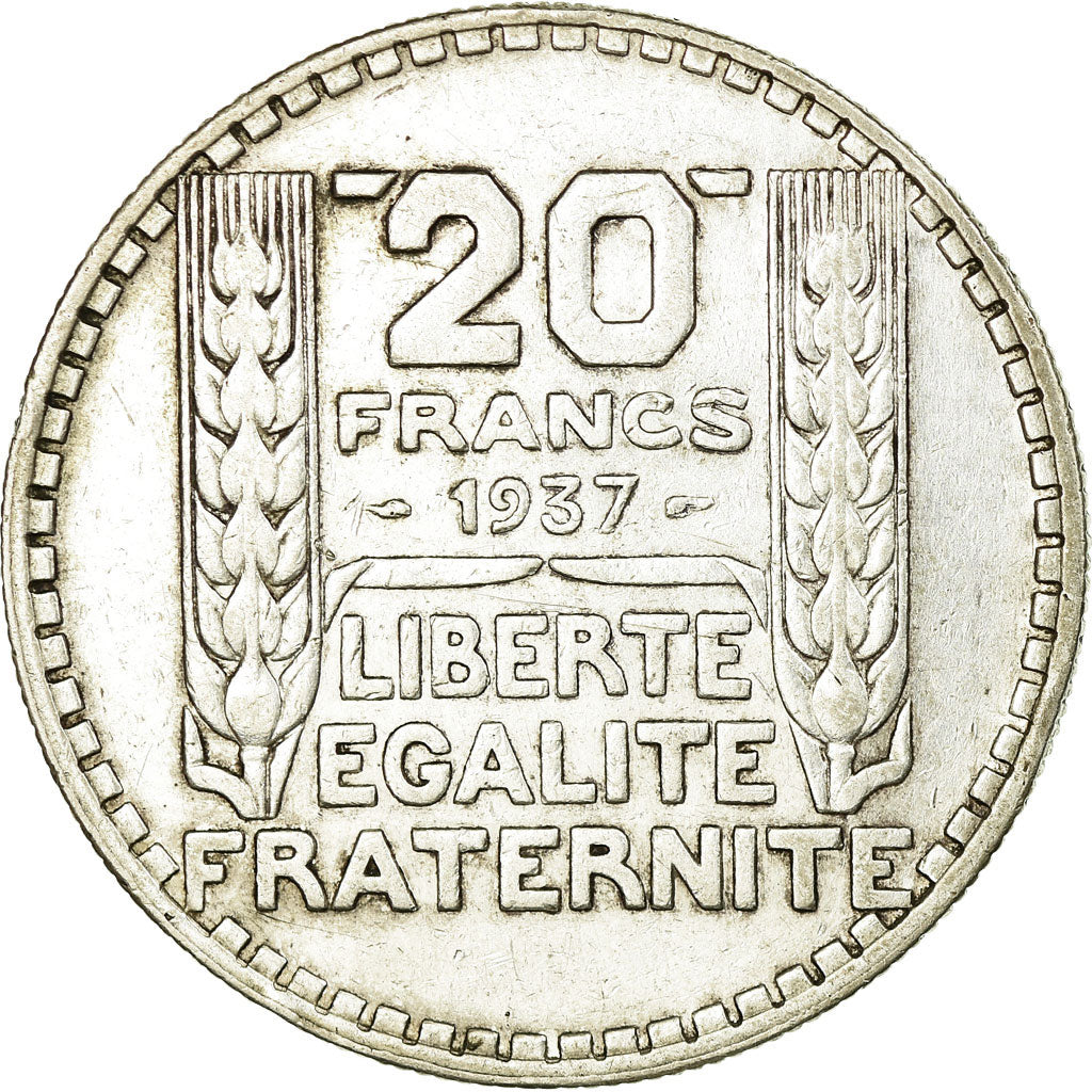 Monnaie, France, Turin, 20 Francs, 1937, Paris, TTB, Argent, Gadoury:852, KM:879