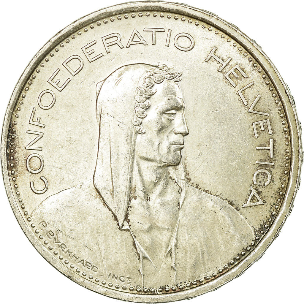 Coin, Switzerland, 5 Francs, 1969, Bern, AU(50-53), Silver, KM:40