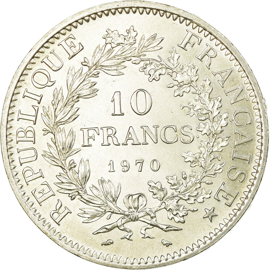 Coin, France, Hercule, 10 Francs, 1970, Paris, AU(55-58), Silver, KM:932
