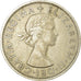 Coin, Great Britain, Elizabeth II, 1/2 Crown, 1961, EF(40-45), Copper-nickel