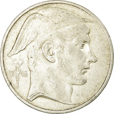 Munten, België, 50 Francs, 50 Frank, 1948, ZF, Zilver, KM:136.1