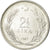 Moneta, Turcja, 2-1/2 Lira, 1967, EF(40-45), Stal nierdzewna, KM:893.1