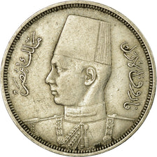 Moneda, Egipto, Farouk, 5 Milliemes, 1941, British Royal Mint, MBC, Cobre -