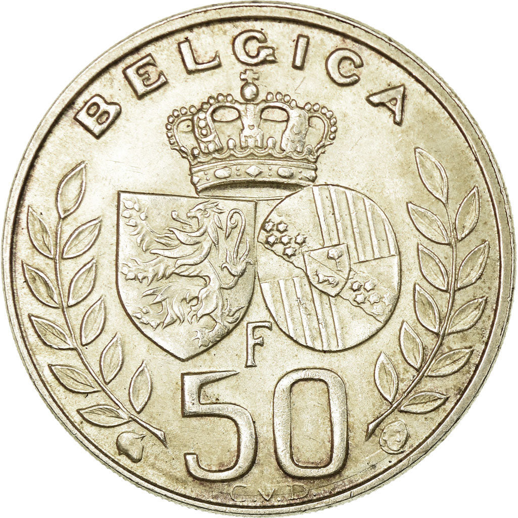 Monnaie, Belgique, 50 Francs, 50 Frank, 1960, TTB+, Argent, KM:152.1