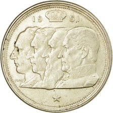 Coin, Belgium, 100 Francs, 100 Frank, 1951, EF(40-45), Silver, KM:139.1
