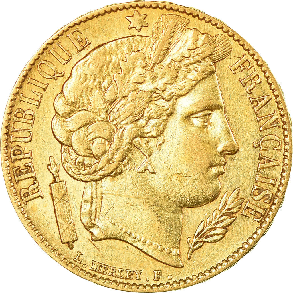 Moneda, Francia, Cérès, 20 Francs, 1851, Paris, MBC+, Oro, KM:762