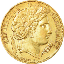 Moneda, Francia, Cérès, 20 Francs, 1851, Paris, MBC+, Oro, KM:762