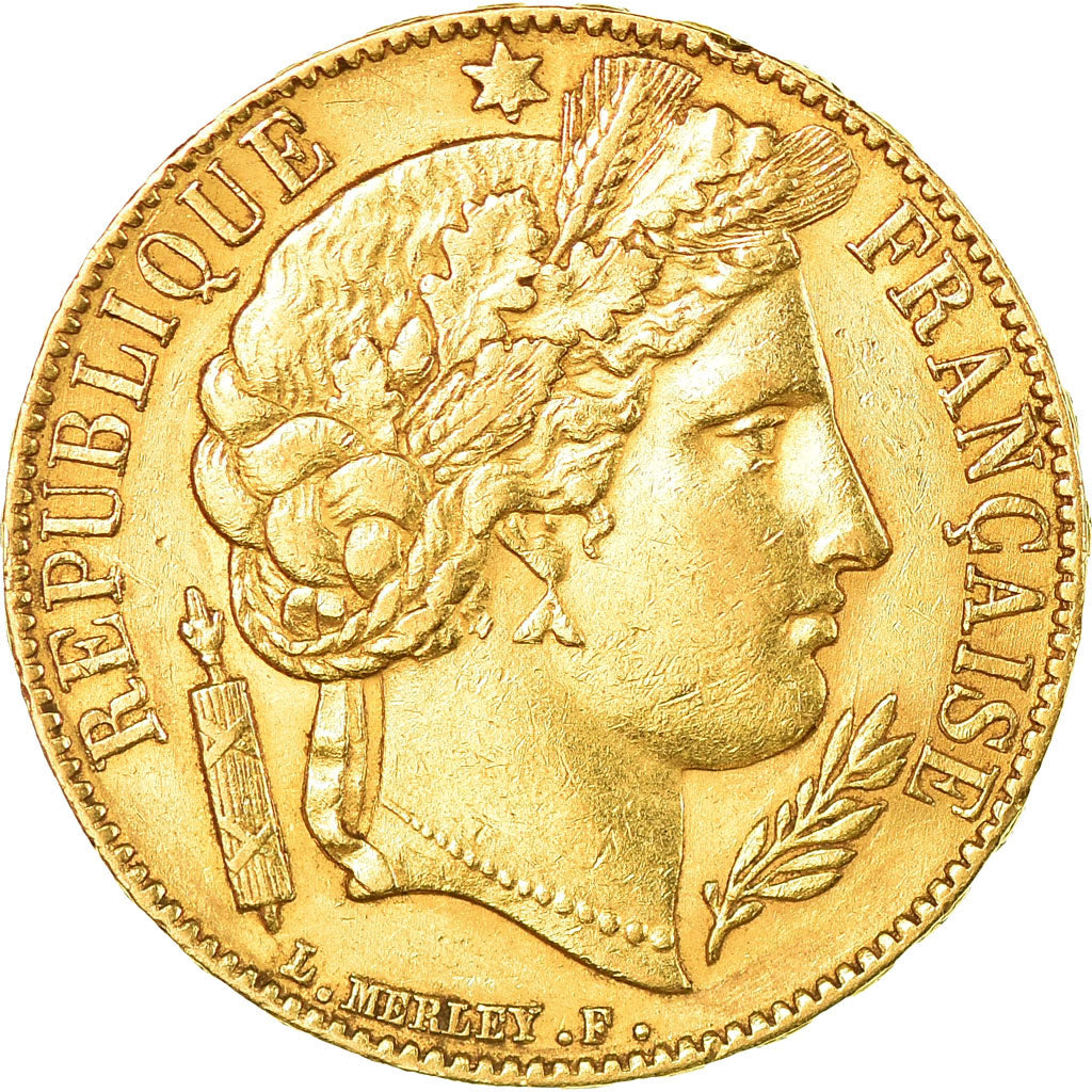 Moneda, Francia, Cérès, 20 Francs, 1851, Paris, MBC+, Oro, KM:762