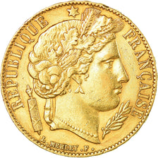 Moneda, Francia, Cérès, 20 Francs, 1851, Paris, MBC+, Oro, KM:762