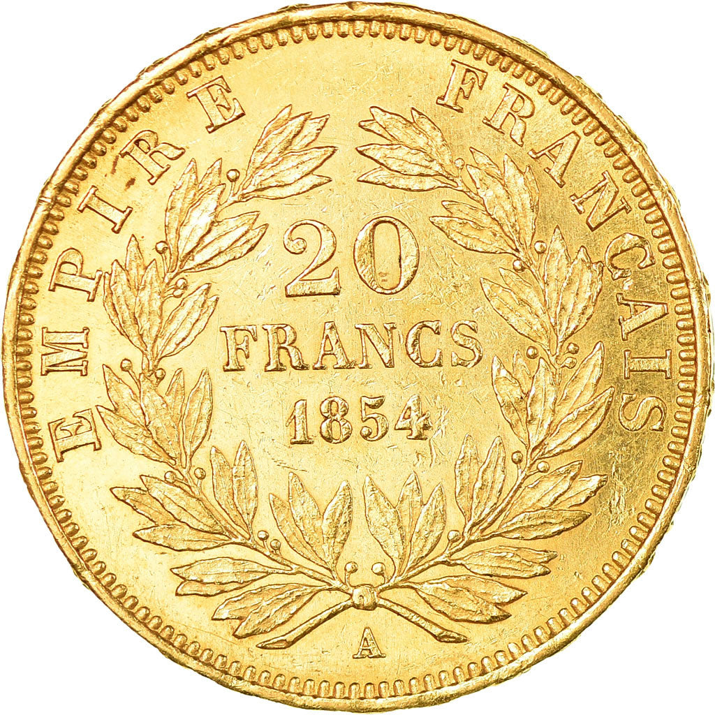 Münze, Frankreich, Napoleon III, 20 Francs, 1854, Paris, SS+