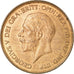 Coin, Great Britain, George V, Penny, 1929, AU(50-53), Bronze, KM:838