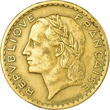 Coin, France, Lavrillier, 5 Francs, 1945, Castelsarrasin, VF(30-35), KM 888a.3