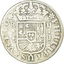 Moneda, España, Philip V, 2 Reales, 1737, Seville, BC+, Plata, KM:355