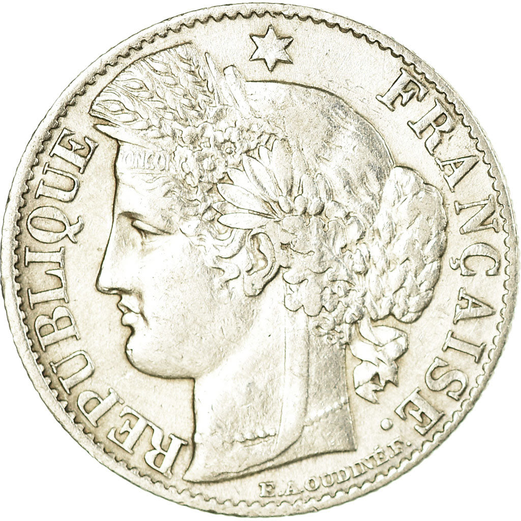 Coin, France, Cérès, 50 Centimes, 1888, Paris, AU(50-53), Silver, KM:834.1