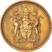 RHODESIA, 1/2 Cent, 1975, KM #9, EF(40-45), Bronze, 20, 3.14